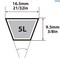 Mbl Mitsuboshi FHP General Utility V-Belt 0.63 in. W X 39 in. L For Fractional Horsepower Motors 5L390A - alternate 4